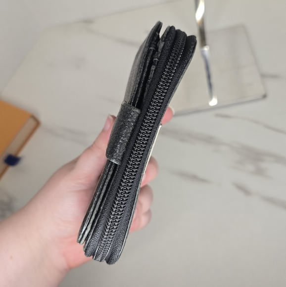 Prada Black Leather Bifold Compact Wallet - Picture 7 of 10